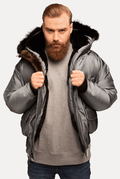 Пуховик Inuvik Bomber Limited (Мужской; M; imperial dark silver)